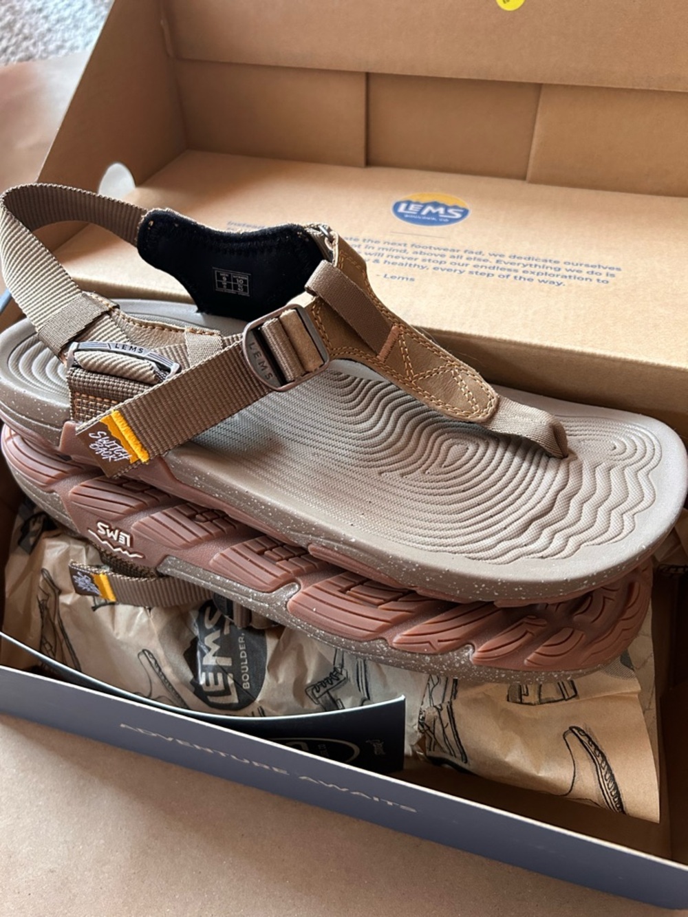 NWT Lems Switchback Sandal
